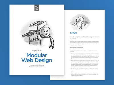 Modular Web Design Guide design document hand drawn illustration