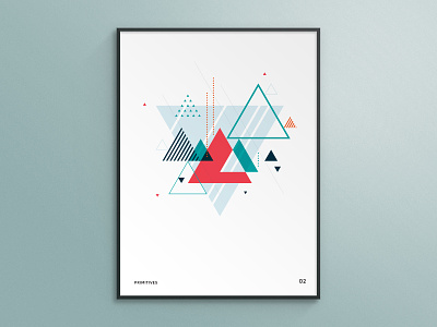 Primitives - 02 abstract design geometric poster triangles vector