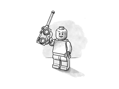 Lego Illustration 5 illustration ink drawing lego procreate