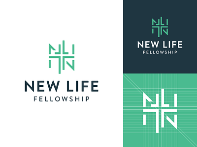 New Life Fellowship Final Logo branding church branding church design identity logo