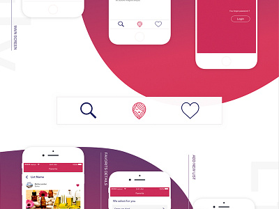 Lily app app beauty behance design dribbble interface interfaces ios iphone mobile ui ux