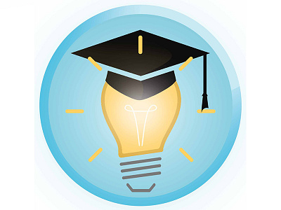 Graduate Ideas graduate graphics icon iconography illustration light logo school