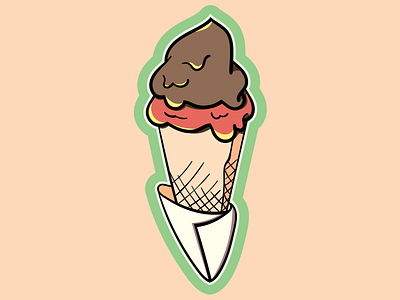 Ice Cream art cute digital art doodle ice cream illustration illustrator photoshop vector