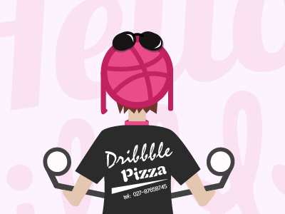 Hello Dribbble！ basketball dribbble first illustration shot ui