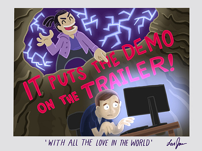 IT PUTS THE DEMO ON THE TRAILER! illustration