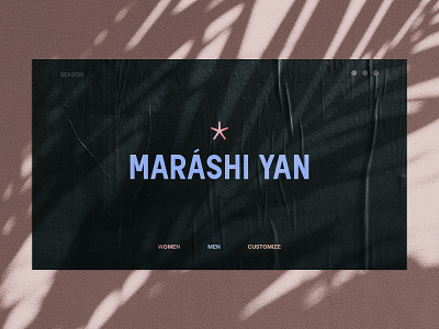 MARÁSHI YAN BRAND POSTER abstract branding concept digital logo page typography