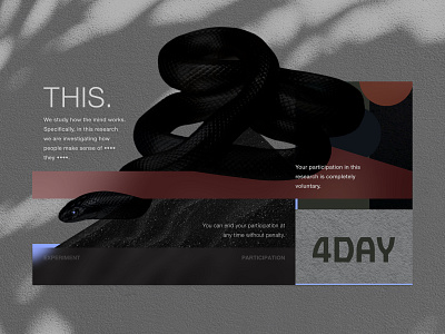 THIS EXPERIMENT abstract concept digital page typography ui