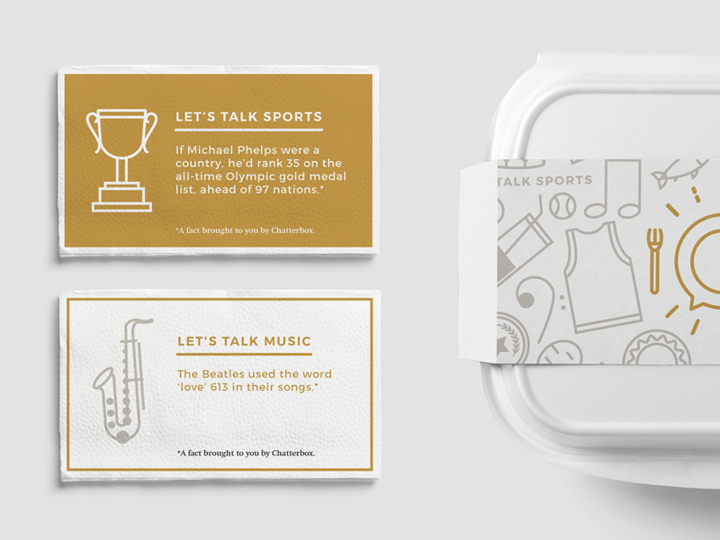 Let's Talk Chatterbox to-go box napkins