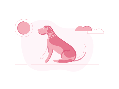 Spock texture illustration dog