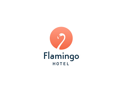 Flamingo Hotel Logo branding design flamingohotel flamingologo hotellogo logo logotype typography vector