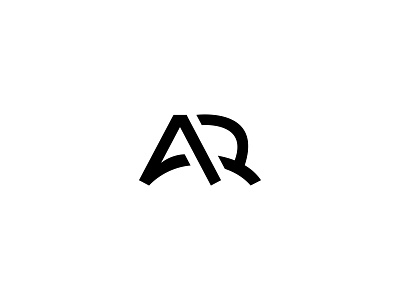 AR Logo ar branding design lettermark logo logotype typography vector