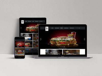 KFC.AZ Responsive Web Design appdesign branding design responsive responsivedesign ui uidesign ux uxdesign webdesign website websitedesign