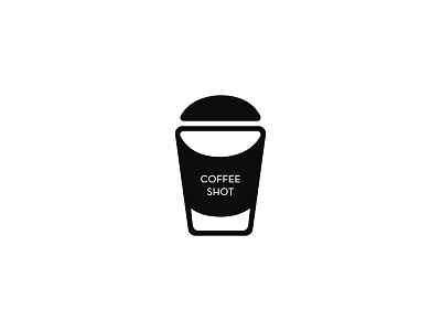 Coffee Shot Logo black branding coffeelogo coffeeshot design icon logo logotype typography vector