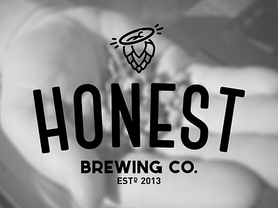 Honest Brewing Co. beer halo honest hops icon illustration line logo minimal