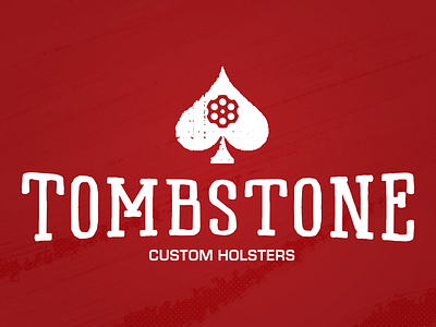 Tombstone - Customs Holsters custom gun icon logo spade texture