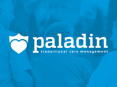 Paladin Logo care heart icon logo paladin shield typography