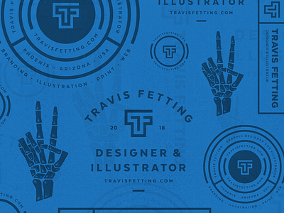TF Pattern badge illustration lockup logo pattern texture typography