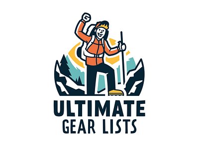 Ulitimate Gear Lists logo design logo logo design branding