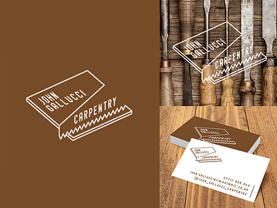 John Gallucci Carpentry branding design graphic design illustrator logo vector