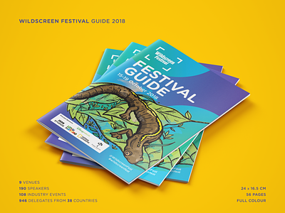 Wildscreen Festival guide 2018 design graphic design print design publishing