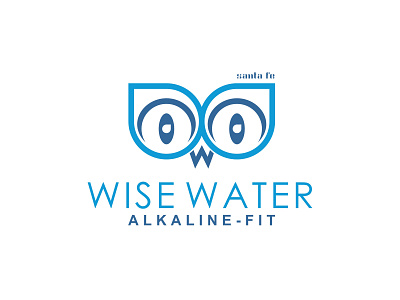 Alkaline Water Logo Design branding cute cute animal design drop drops fitnes illustration letter w logo owl smart smart clever vector water