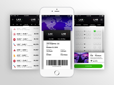 Pretty Fly: Flight Booking App app design ui ux