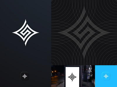 S brand identity grid icon ideas logo design logos minimalist monogram simbol simple technology vector