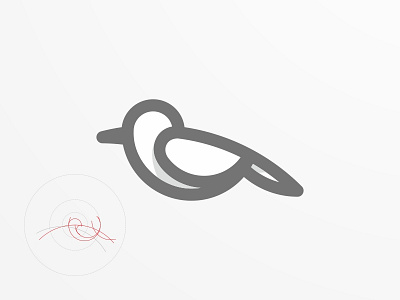 BIRD bird grid icon logo design monogram simple