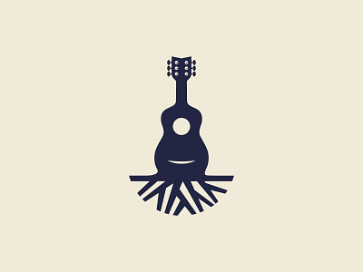 BLUES ROOTS blues brand branding guitar icon illustration logodesign mark monogram monoline music simple