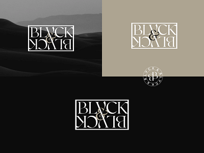 Blvck & Blvck fashion font lettering logo monoline simple