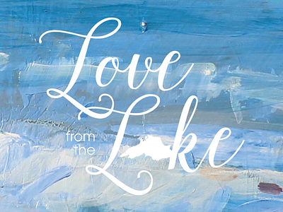 Love from the Lake logo branding logo