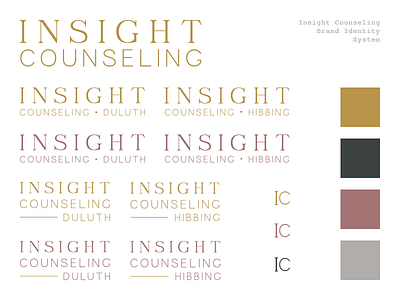 Insight Counseling branding identity logo