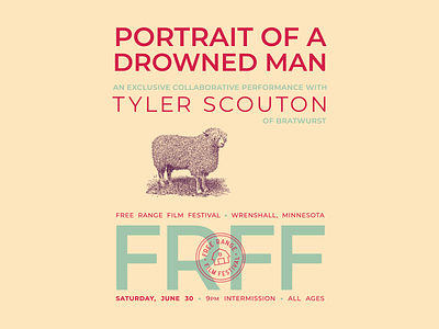 Portrait of a Drowned Man poster film festival gig poster poster
