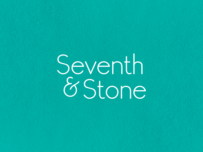 Seventh & Stone logo word mark logo