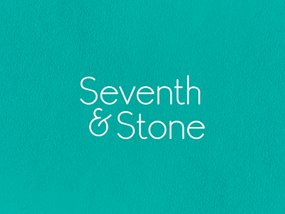 Seventh & Stone logo logo word mark