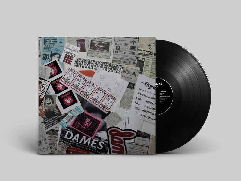 The Dames ‘Detritus’ LP Jacket minnesota duluth album cover vinyl