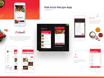 Recipe App food ios design mobile app mobile design recipe app ui ux