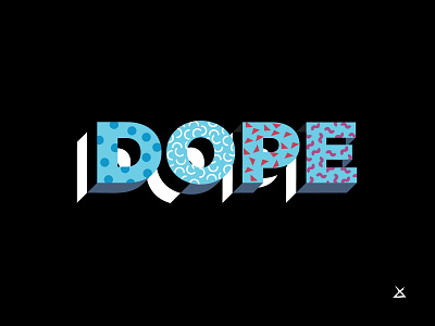 Dope Typography 90s abstract design dope experimental gestalt pattern type typogaphy