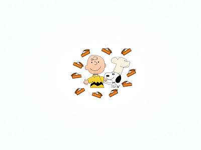 11. Charlie Brown Thanksgiving design digital art figma fun illustration logo sketch ui vector