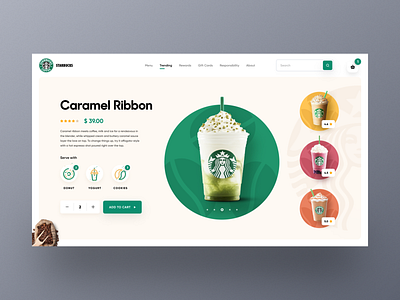 Starbucks Web UI exploration 2020 trends clean design coffee coffee bean colorful design design ecommerce homepage landing page mockup online shop orizon shopify starbucks starbuckscoffee uidesign uiux web design webpage website