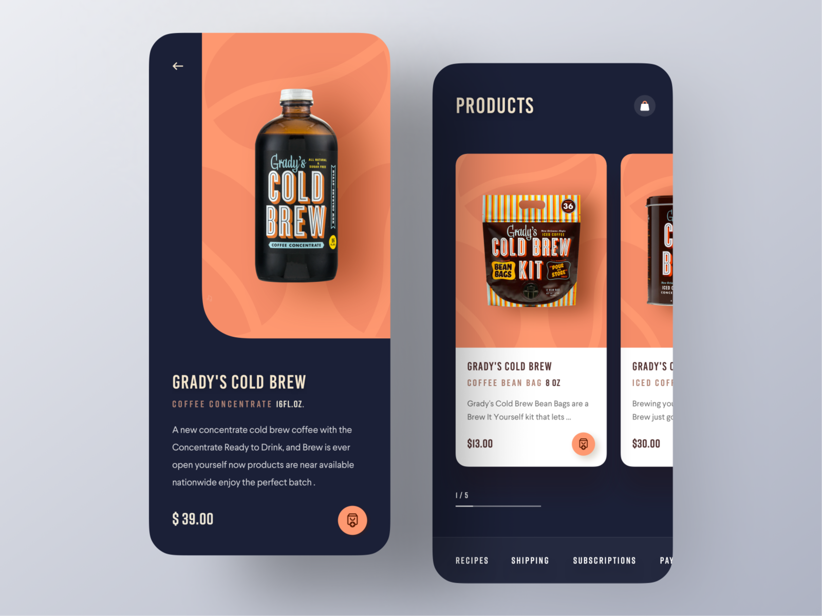  Coffee  shop App  by Farzan Faruk  on Dribbble