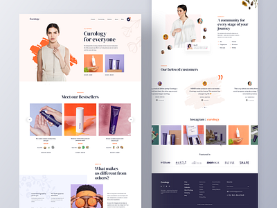 Curology Landing Page concept