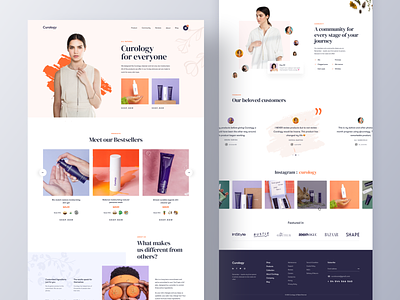 Curology Landing Page concept