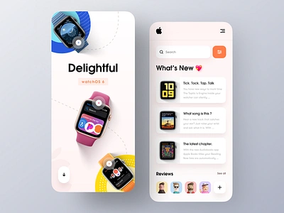 watchOS 6 Landing Page - Mobile Concept 2018 trends app design apple apple watch apple watch design applepencil ecommerce homepage ios landing page minimal mockup product responsive design smartwatch ui ux web design website website design