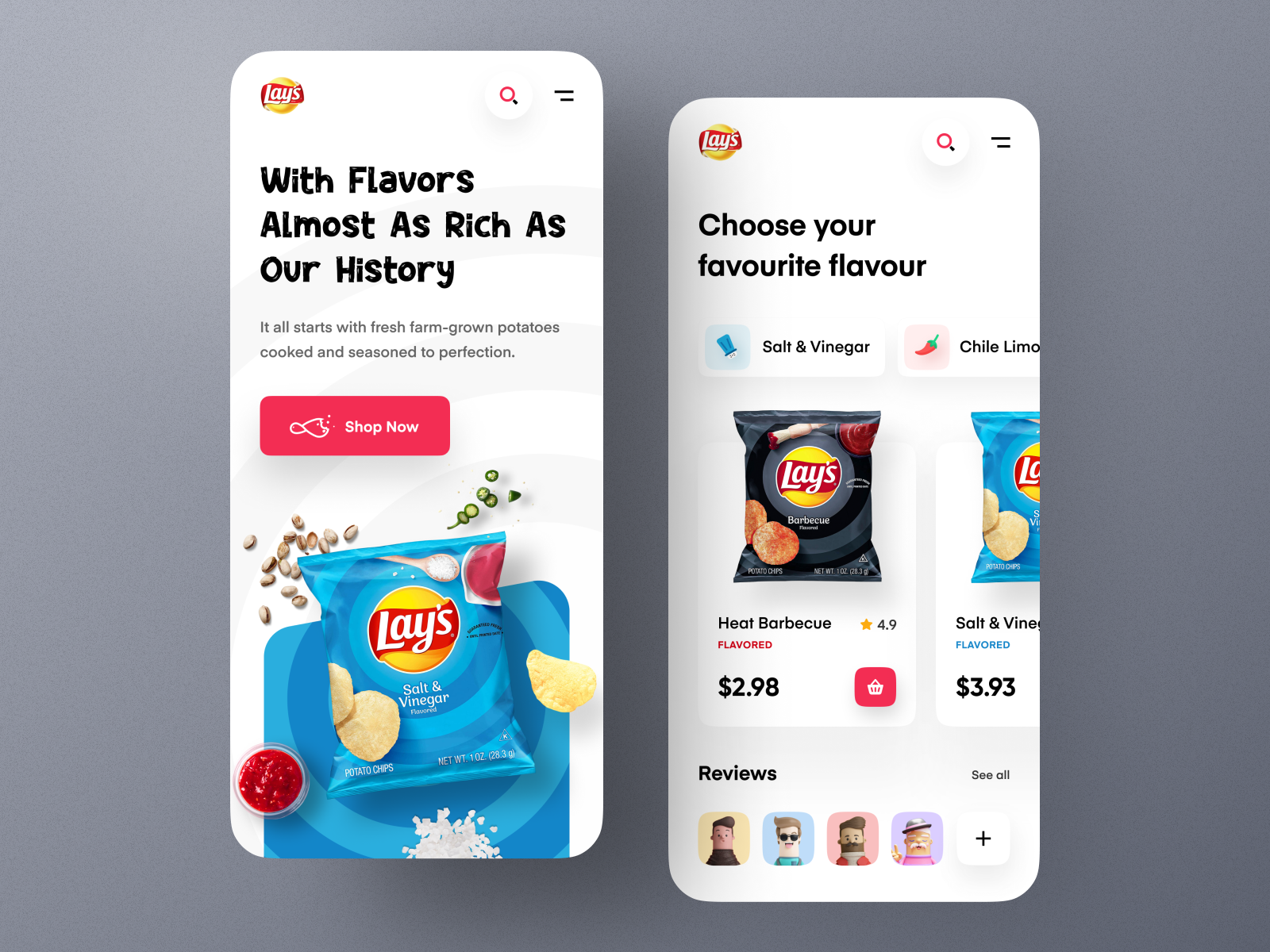 Lay's Website - Mobile Concept By Farzan Faruk For Orizon: UI/UX Design ...