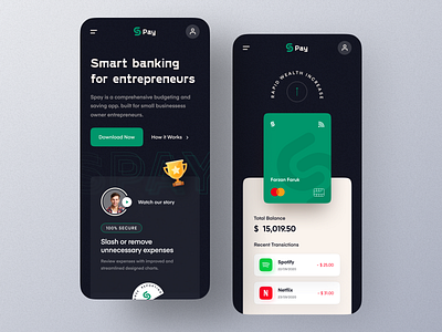 Money management App landing – Mobile Version banking finance app homepage landingpage marketing mobile design mockup money money transfer pay payment payment method responsive website design transaction typography ui ui ux uiux webdesign website