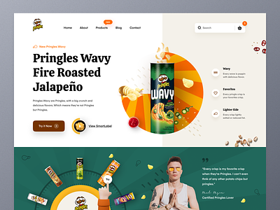Pringles Website UI