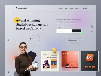 Agency Website design agency agency branding creative designteam freelance design homepage illustration instagram landing page marketing mockup portfolio product project service typography ui ux web design website