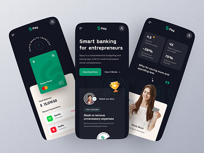 Money management App landing – Mobile Version finance app homepage illustration landing page marketing mobile website mockup money management payment payment method real estate real estate agency responsive website design typography ui ux visual design wealth web design website