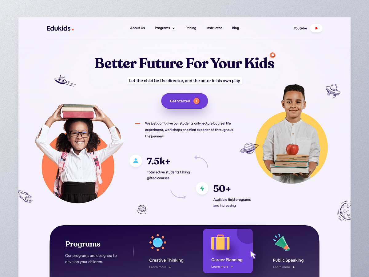 Online Learning Platform for Kids by Farzan Faruk on Dribbble